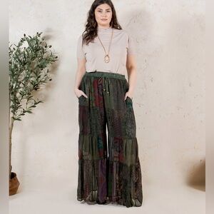Basil Patchwork Wide Leg by Young Threads